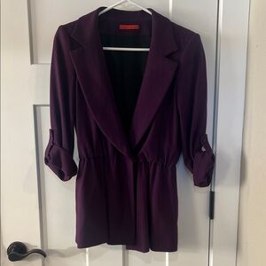 Alice + Olivia Black Tailored Blazer XS Structured Jacket